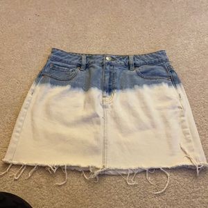 Ombre Jean Skirt